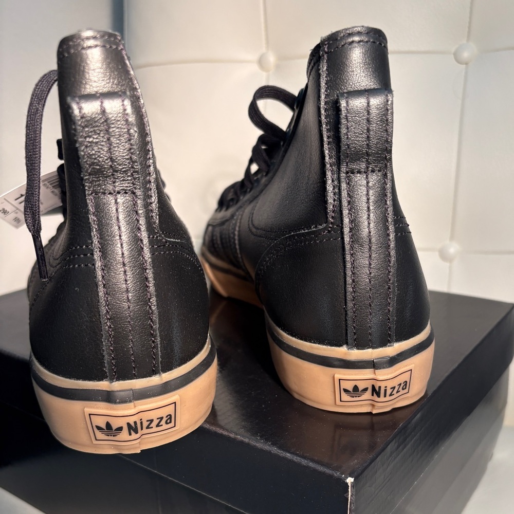 Adidas Nizza High ADV Skateboarding Sneaker Gum Sole Black Men's Shoes Sz 11 NWT - Picture 12 of 12